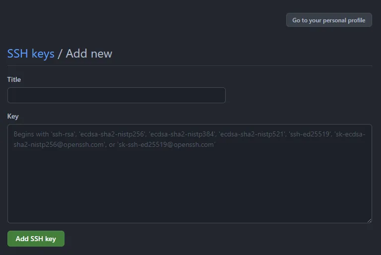 Adding SSH key in GitHub Adding SSH key in GitHub.