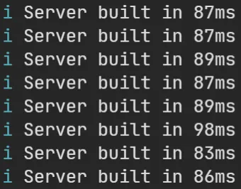 Wow such fast! 1327ms to compile