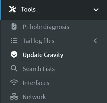 Update Gravity in Pi-Hole Update Gravity in Pi-Hole.