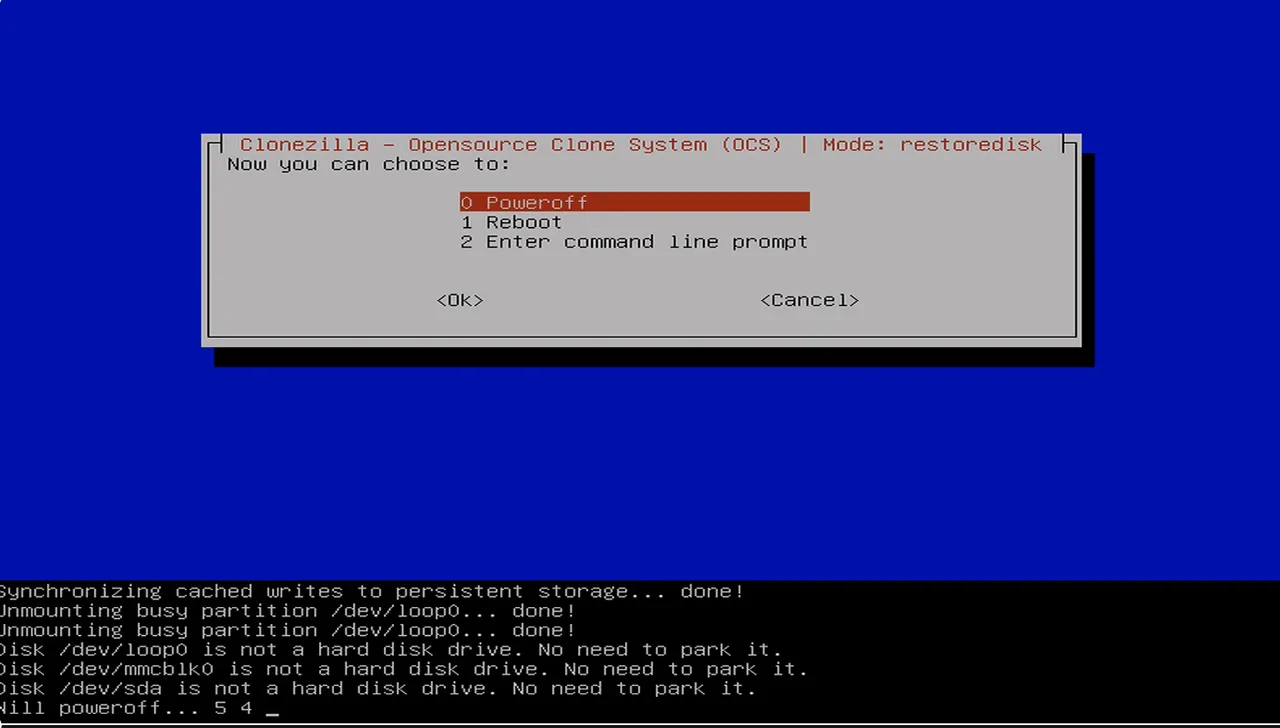 Image finished installing Image finished installing.